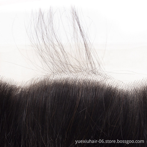 Cuticle Aligned Transparent Hair CLosure Wholesale Raw Virgin Brazilian 2X6 4X4 5X5 6X6 Transparent Swiss Lace Closure